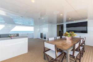 entertaining space on ocean dream catamaran