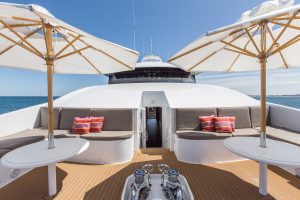 bow of ocean dream catamaran