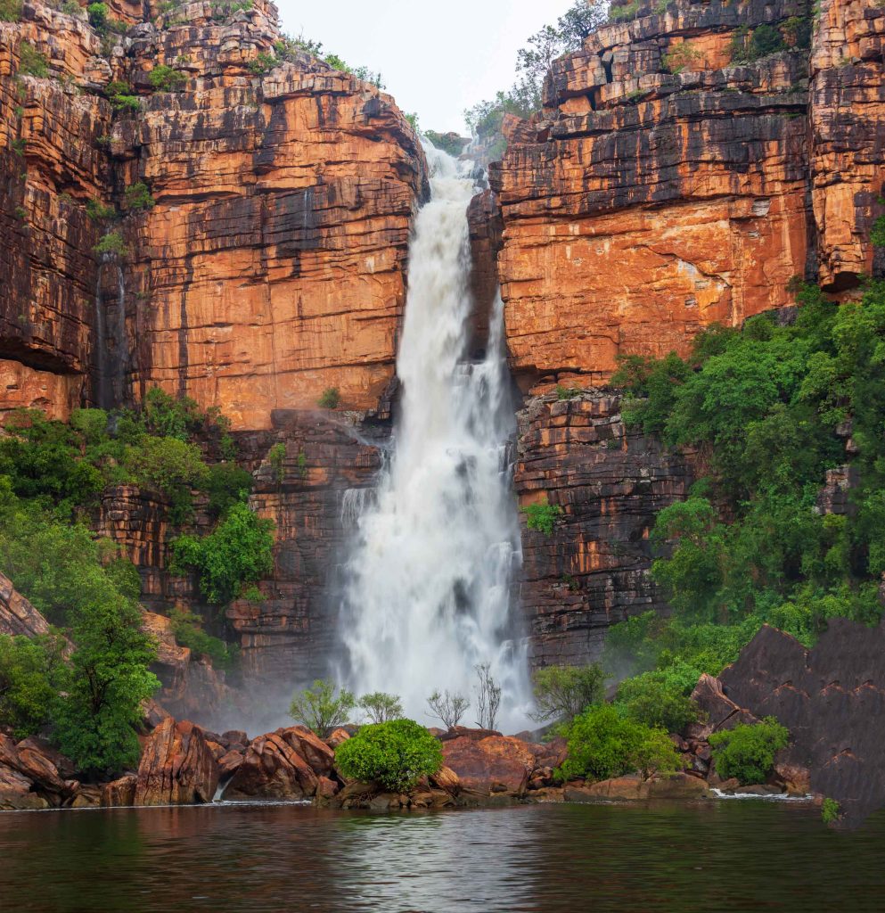 a waterfall in the kimberley