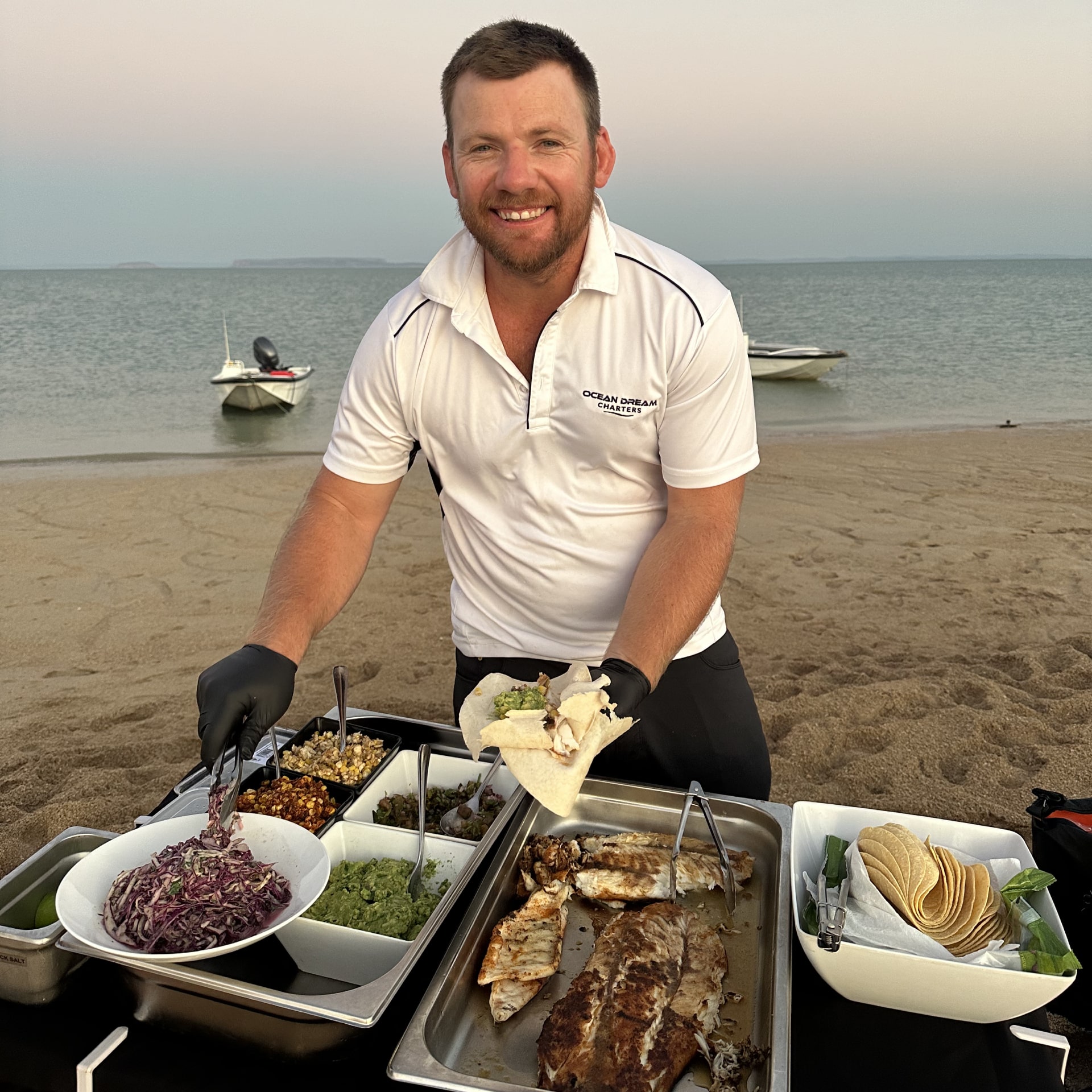 Food on the beach